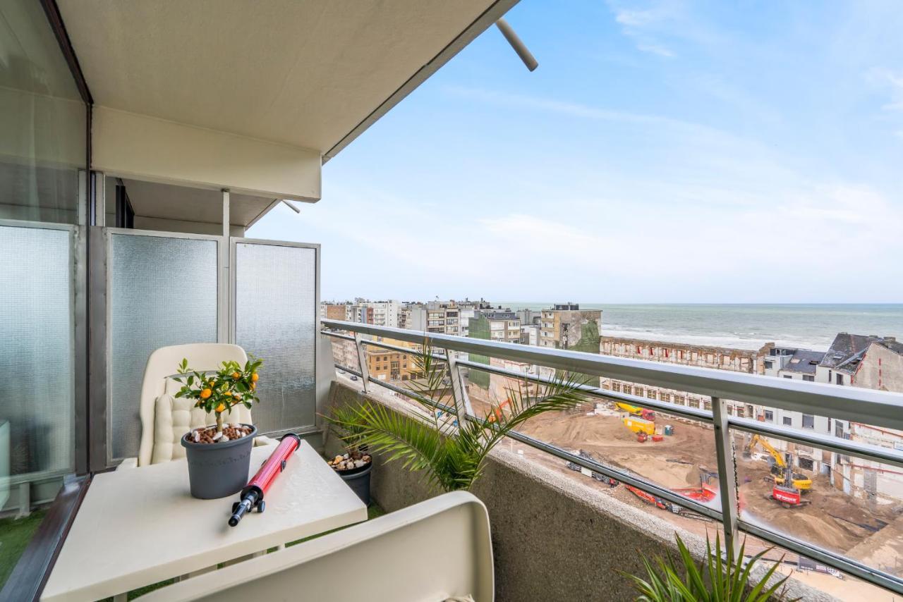 Luxueuze Vakantiestudio Met Zeezicht En Terras In Oostende ภายนอก รูปภาพ